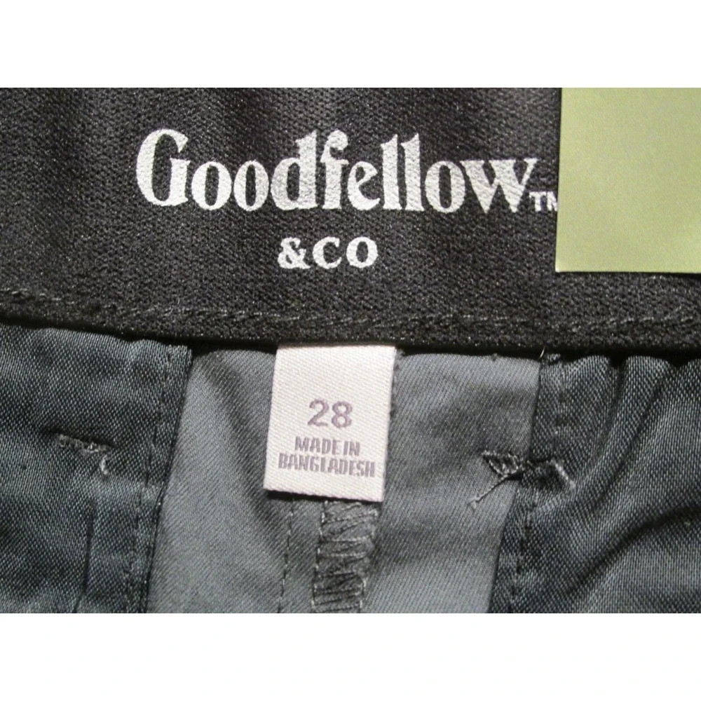 NWT GOODFELLOW Tech Shorts Men 28 Gray Wrinkle Resist Quick Dry Extra Stretch